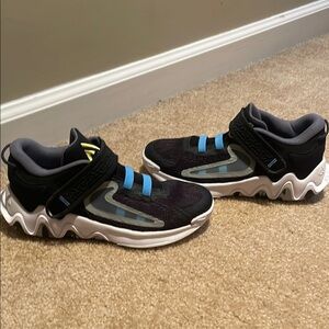 Kids Black and Blue Athletic Shoes